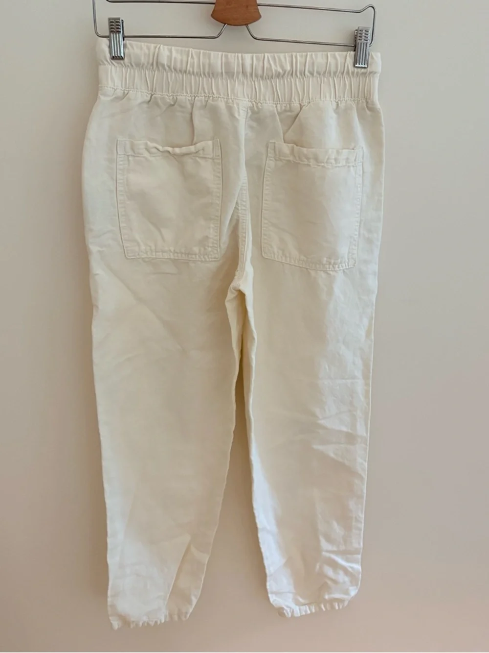 Zara Linen Blend Cropped Pants